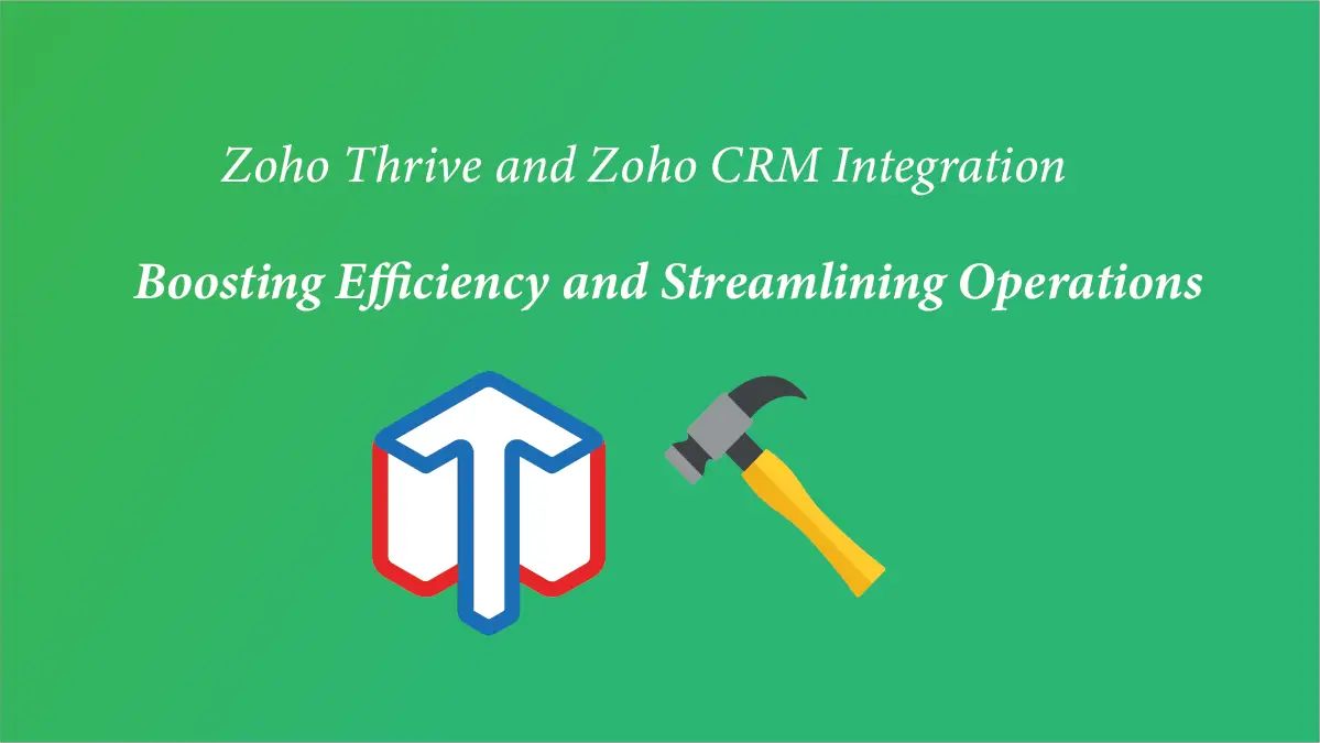 Zoho Thrive and Zoho CRM Integration